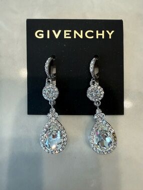 GIVENCHY COSTUME DIAMOND EARRINGS